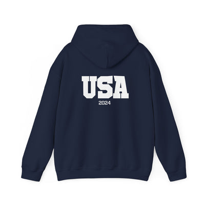 USA 2024 Hoodie 2 Sided Print (Gildan)