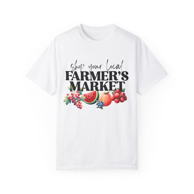 SHOP YOUR LOCAL FARMER'S MARKET TEE (COMFORT COLORS)