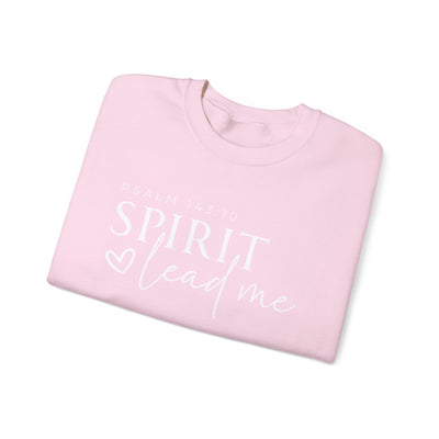 SPIRIT LEAD ME WHERE MY FAITH IS WITHOUT BORDERS SWEATSHIRT - FRONT AND SLEEVE PRINT(GILDAN)