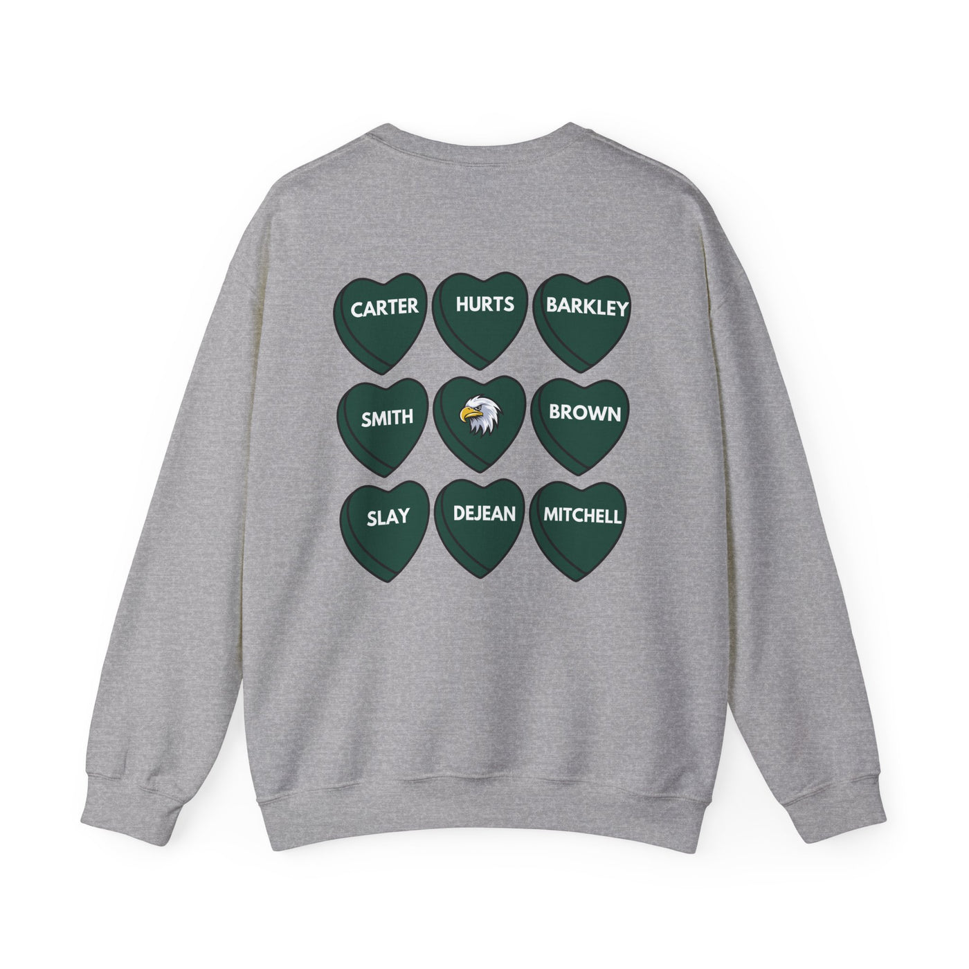 Philadelphia Eagles Heart Pride Sweatshirt (2-Sided Print) (GILDAN)