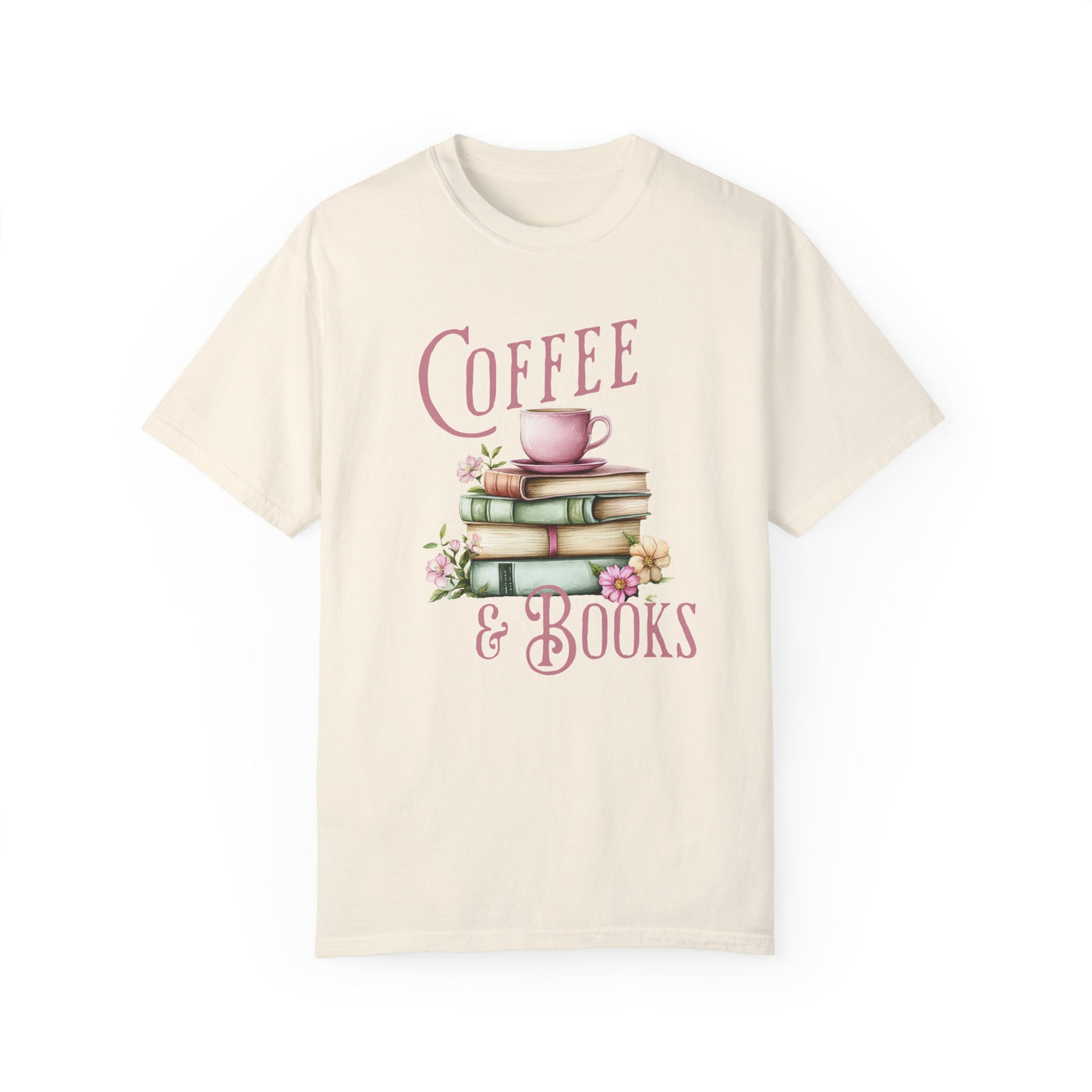 Coffee and Books T-shirt (COMFORT COLORS)