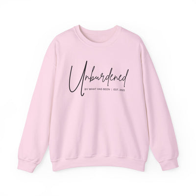 UNBURDENED BY WHAT HAS BEEN SWEATSHIRT (GILDAN)