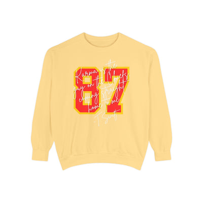 87 Karma Football Season Sweatshirt (COMFORT COLORS)