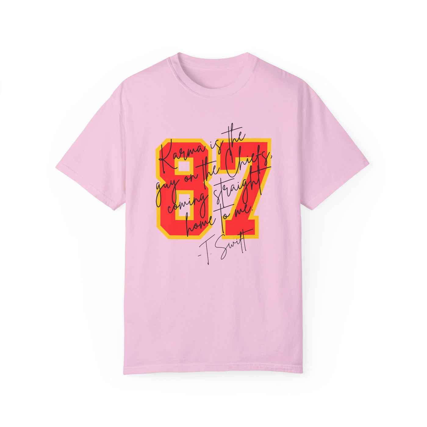 87 Karma Football Season T-shirt (COMFORT COLORS)