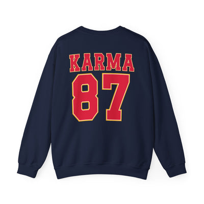 87 Karma 2 Sided Print Sweatshirt (GILDAN)