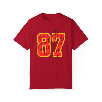 87 Karma Football Season T-shirt (COMFORT COLORS)