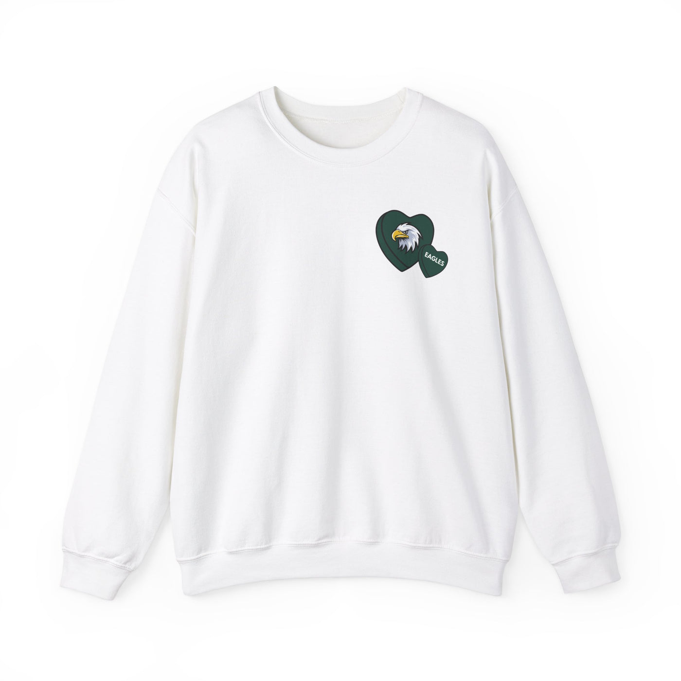 Philadelphia Eagles Heart Pride Sweatshirt (2-Sided Print) (GILDAN)