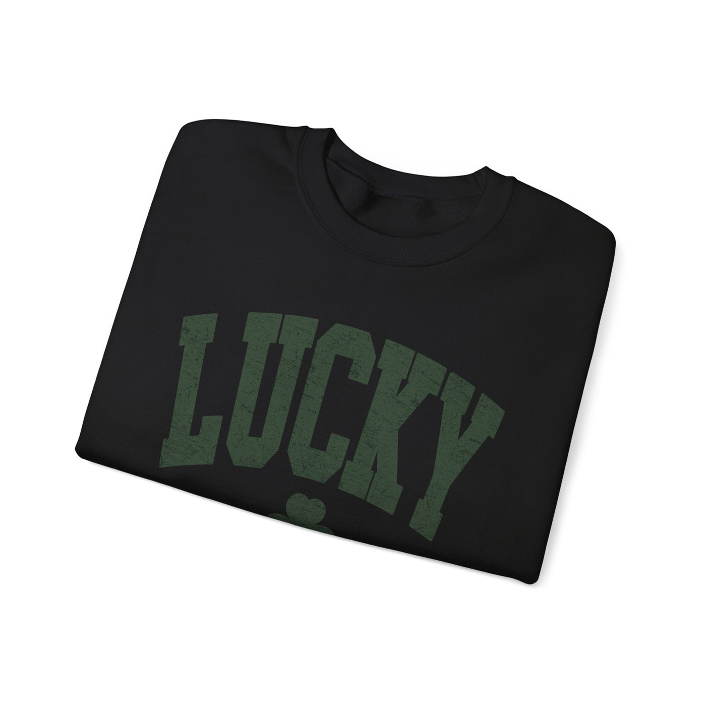 Lucky Sweatshirt - distressed  (GILDAN)