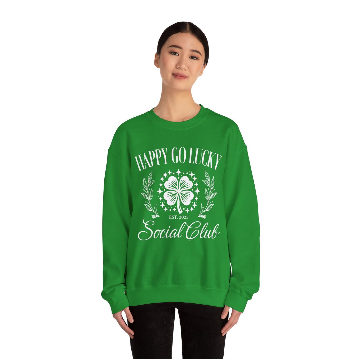 Happy Go Lucky Social Club Sweatshirt (GILDAN)