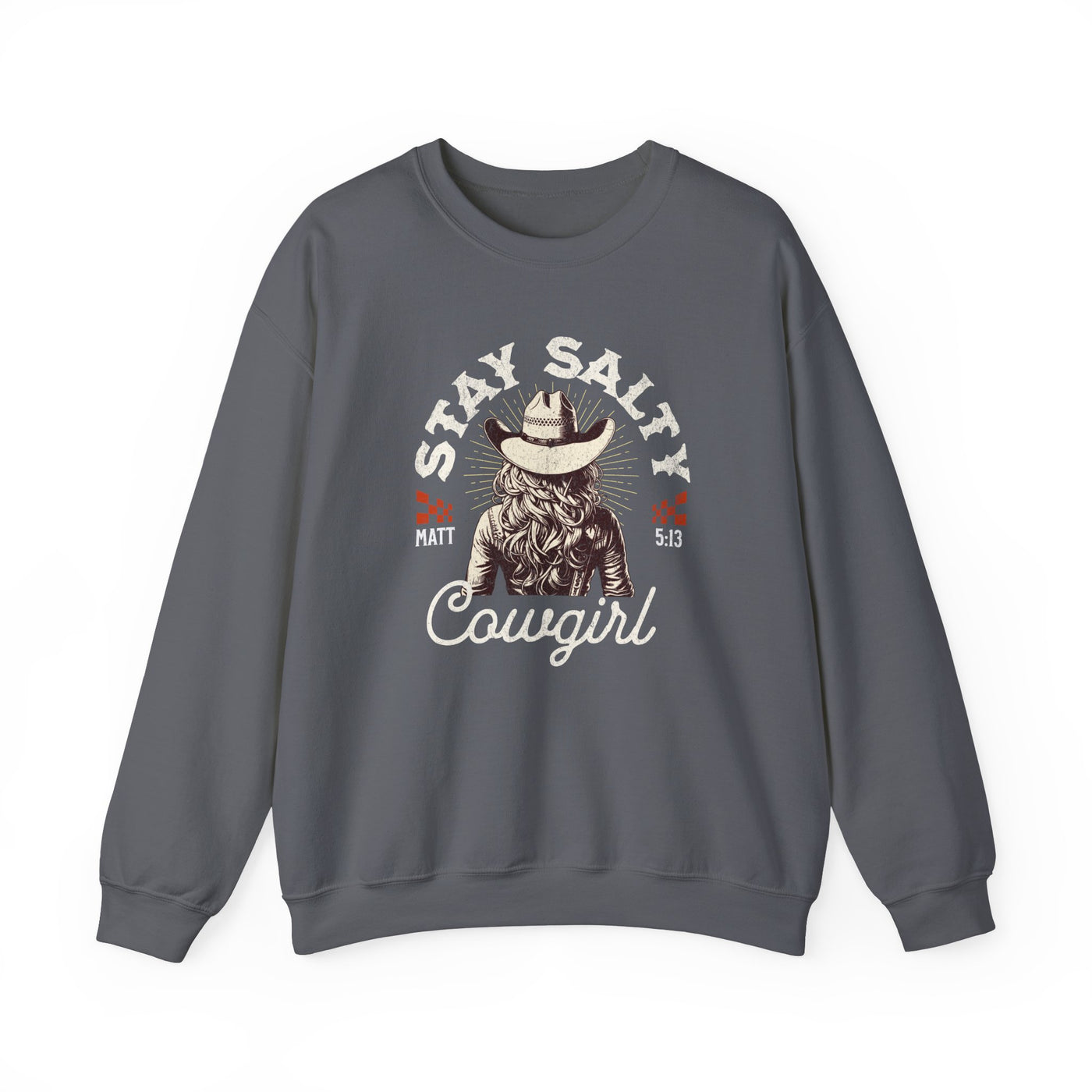 Stay Salty Cowgirl Sweatshirt (GILDAN)