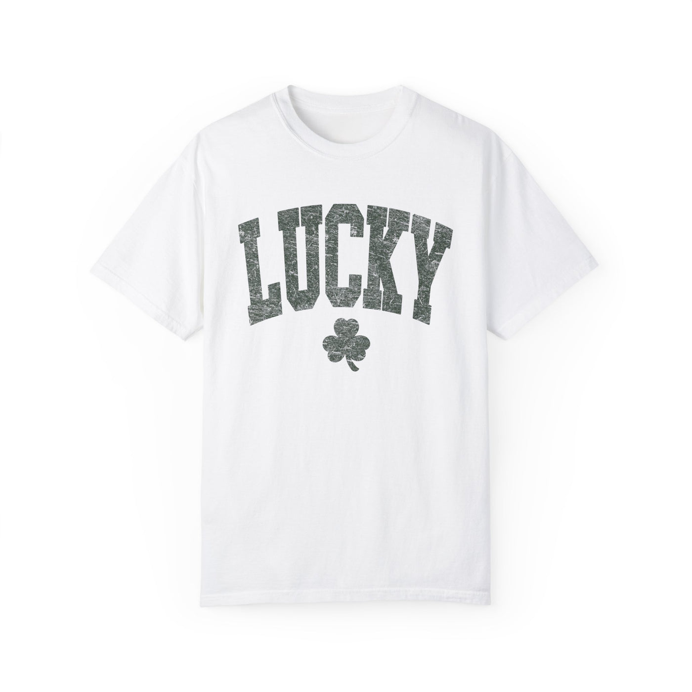 Lucky T-shirt - distressed (Comfort Colors)