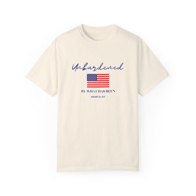 OFFICIALLY UNBURDENED BY WHAT HAS BEEN FLAG T-SHIRT (COMFORT COLORS)