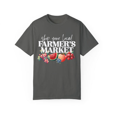 SHOP YOUR LOCAL FARMER'S MARKET TEE (COMFORT COLORS)