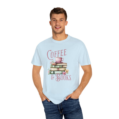 Coffee and Books T-shirt (COMFORT COLORS)