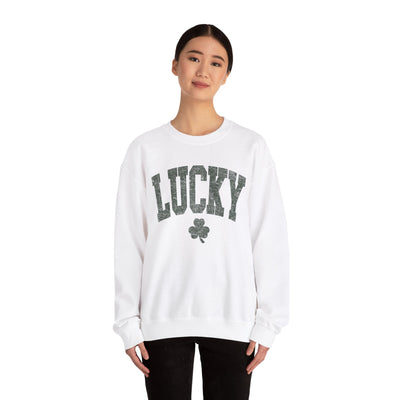 Lucky Sweatshirt - distressed  (GILDAN)