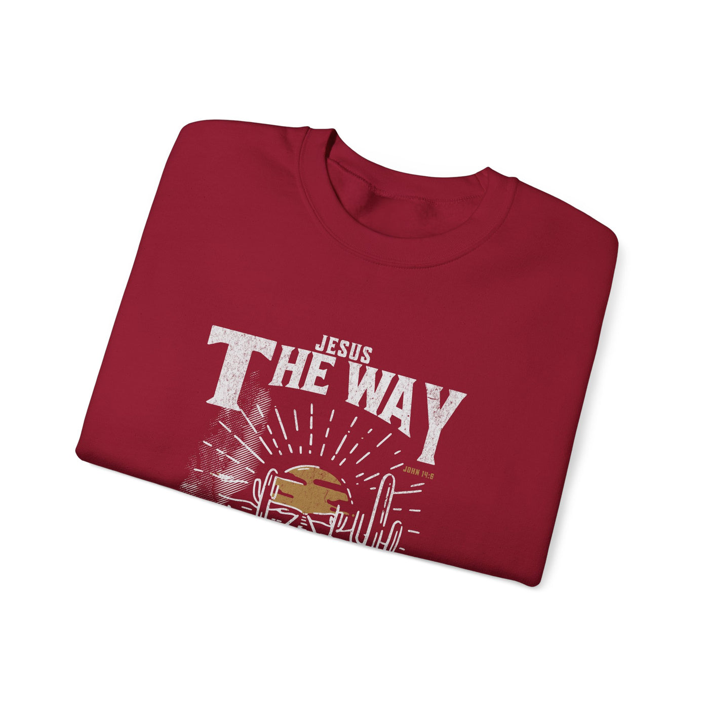 Jesus, The Way, The Truth, The Life Sweatshirt   (GILDAN)