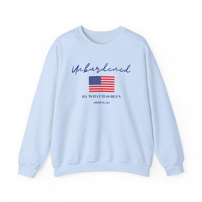 OFFICIALLY UNBURDENED BY WHAT HAS BEEN FLAG SWEATSHIRT (GILDAN)