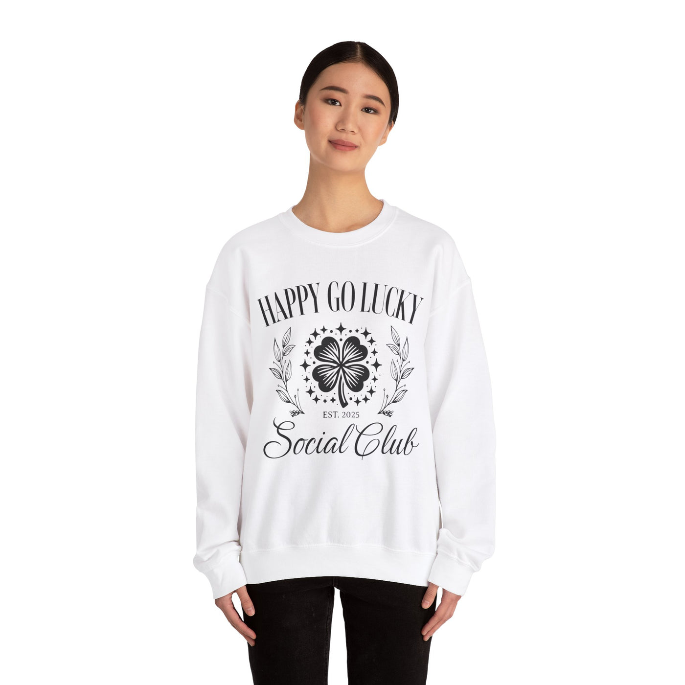 Happy Go Lucky Social Club Sweatshirt (GILDAN)