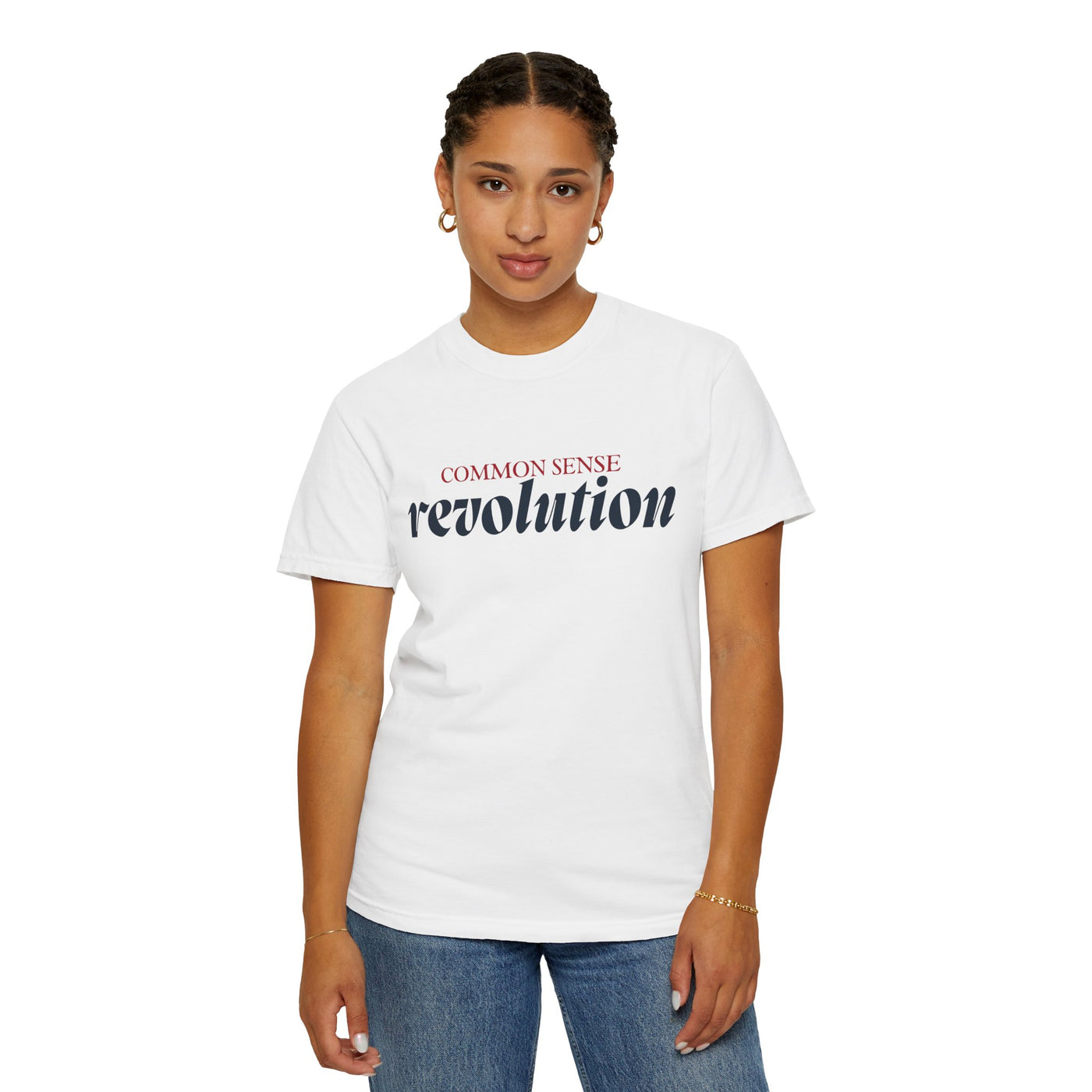 COMMON SENSE REVOLUTION TEE (COMFORT COLORS)