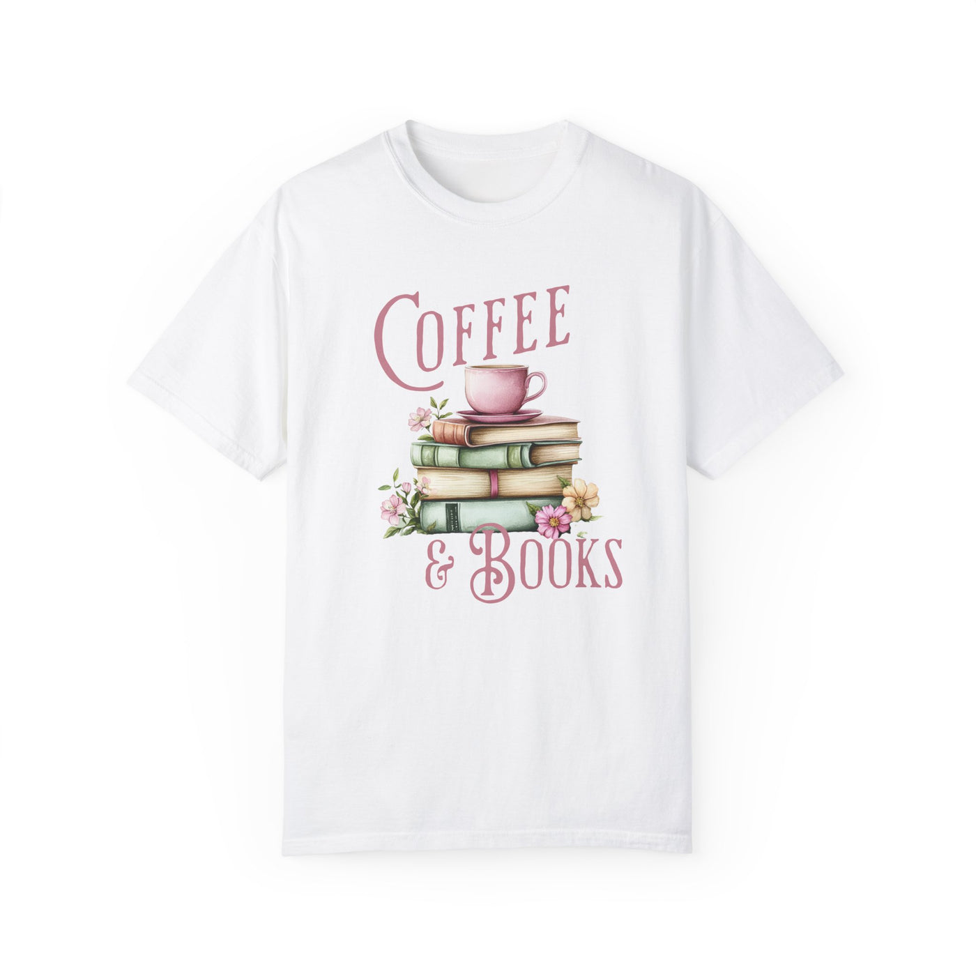 Coffee and Books T-shirt (COMFORT COLORS)