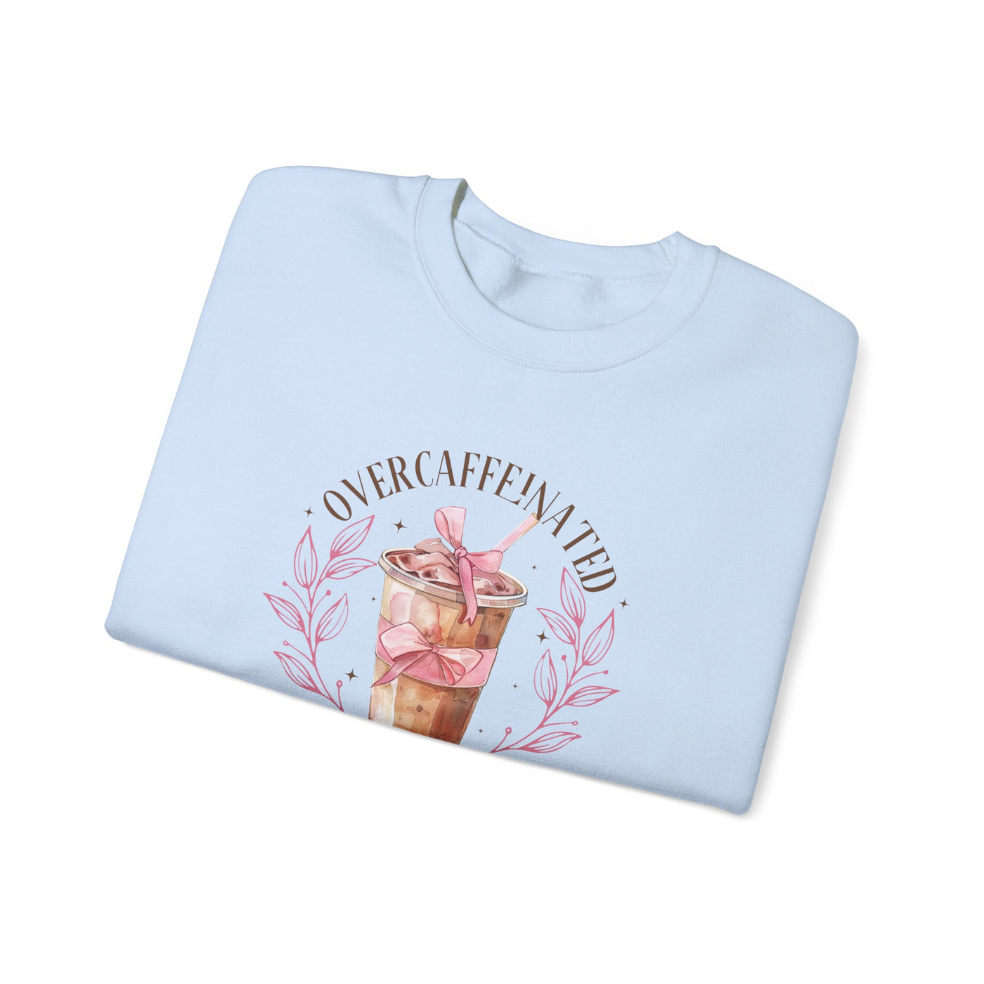 Overcaffeinated Girls Club Sweatshirt (GILDAN)