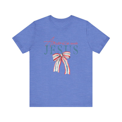 AMERICA NEEDS JESUS TEE (Bella and Canvas)