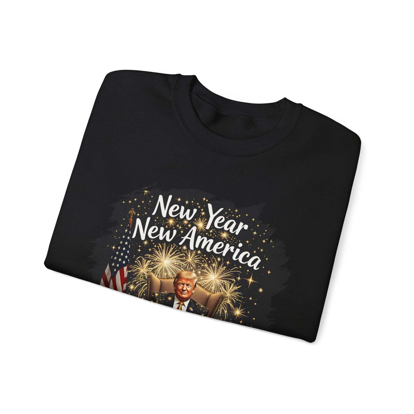 NEW YEAR NEW AMERICA SWEATSHIRT (GILDAN)