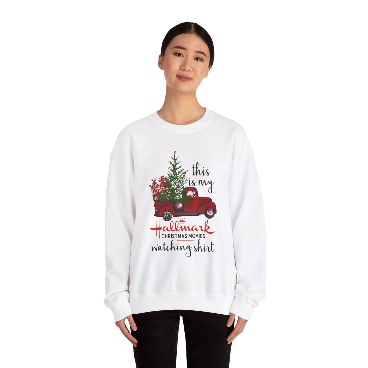 THIS IS MY HALLMARK CHRISTMAS MOVIES WATCHING SHIRT (GILDAN)