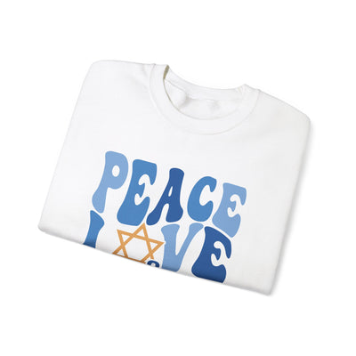 PEACE LOVE AND LIGHT SWEATSHIRT (GILDAN)