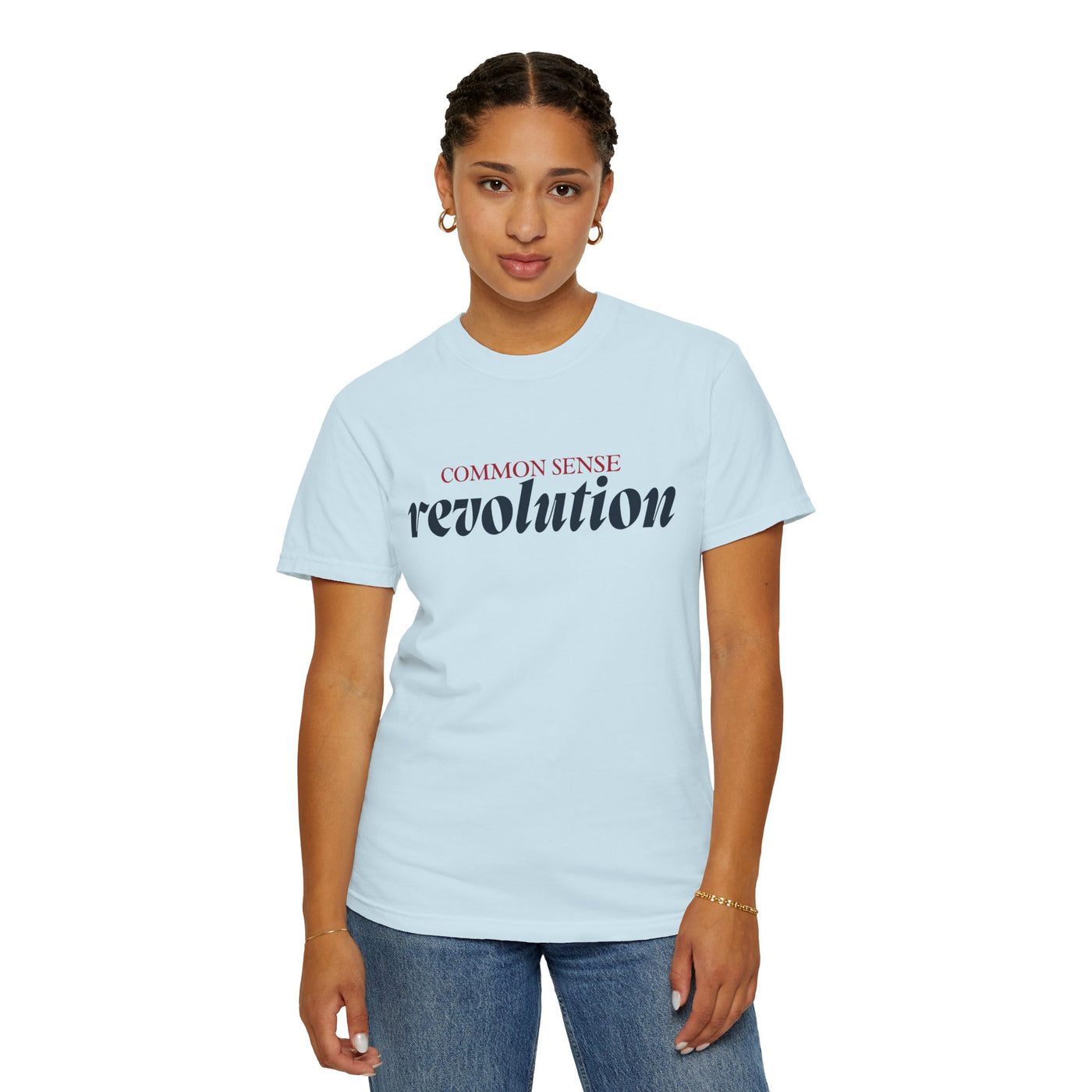 COMMON SENSE REVOLUTION TEE (COMFORT COLORS)