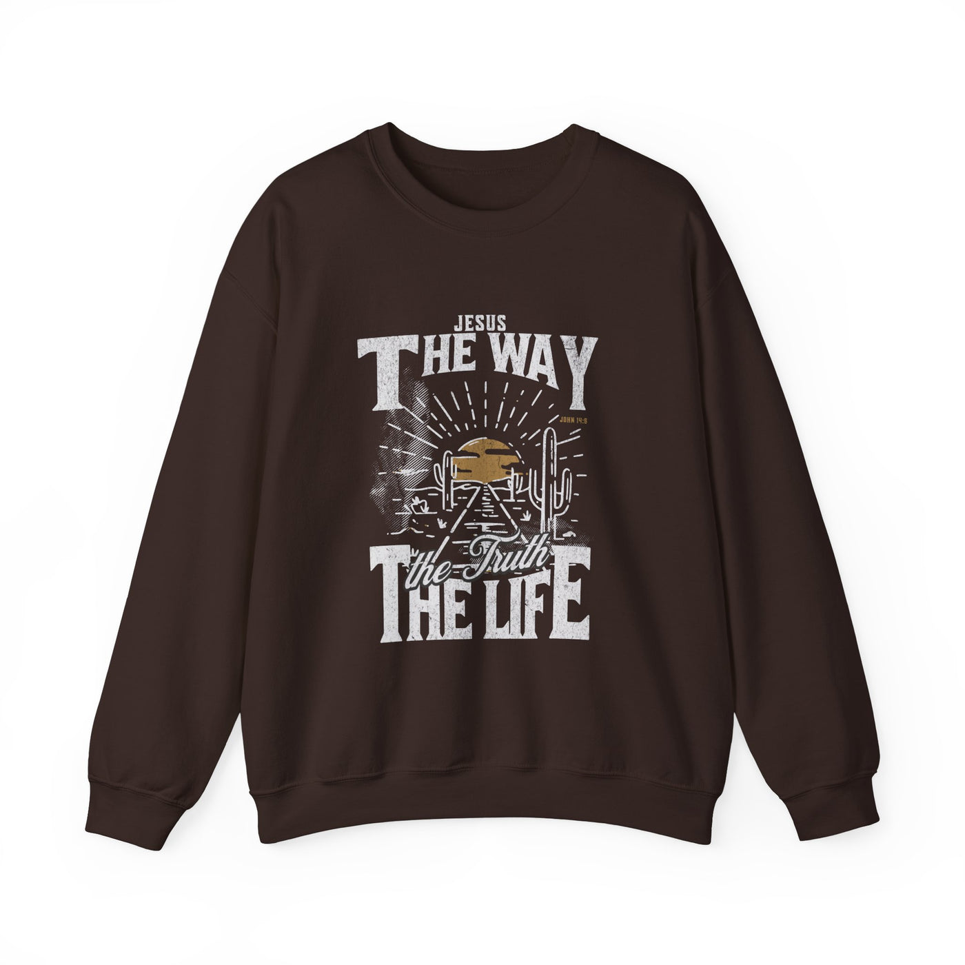 Jesus, The Way, The Truth, The Life Sweatshirt   (GILDAN)