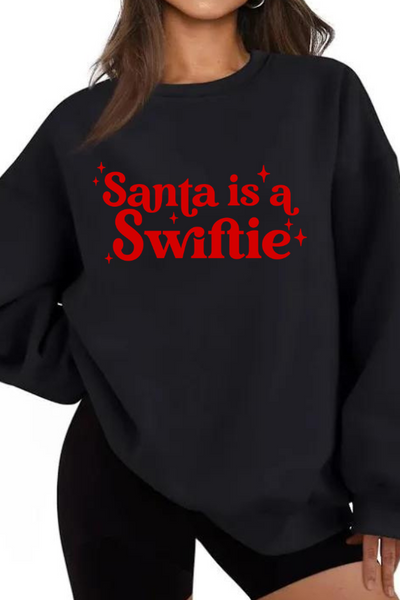 SANTA IS A SWIFTIE SWEATSHIRT (GILDAN)