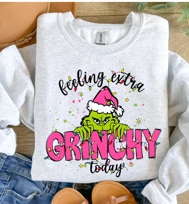 FEELING EXTRA GRINCHY TODAY SWEATSHIRT (GILDAN)