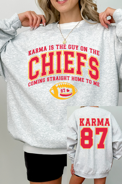 87 Karma 2 Sided Print Sweatshirt (GILDAN)