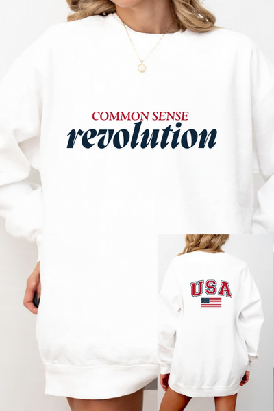 COMMON SENSE REVOLUTION SWEATSHIRT (COMFORT COLORS)