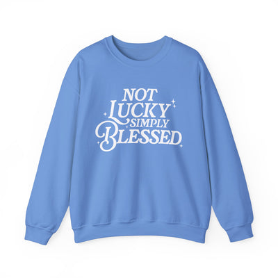 Not Lucky Simply Blessed Graphic Sweatshirt (GILDAN)