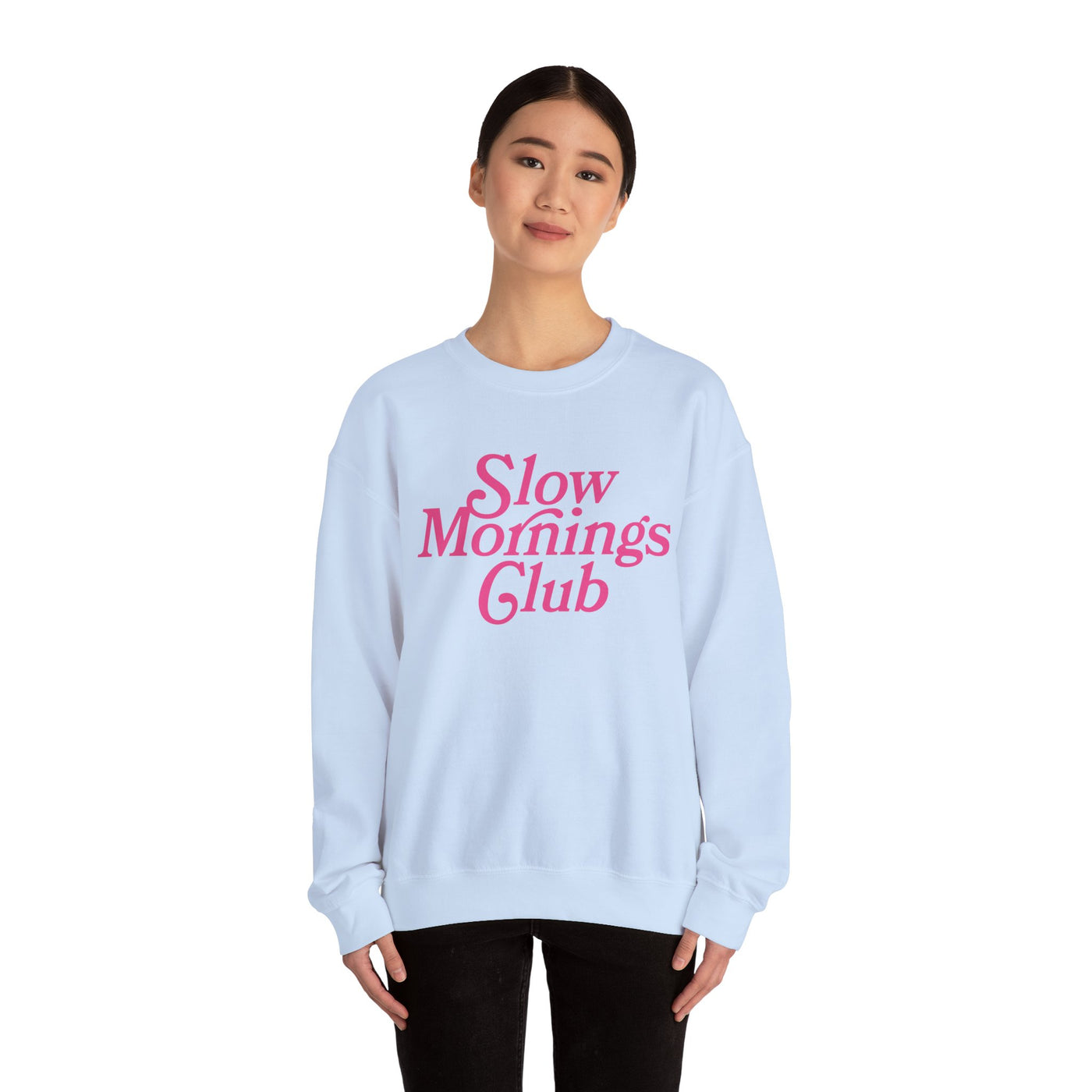 Slow Mornings Club Sweatshirt  (GILDAN)