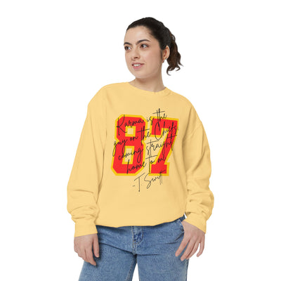 87 Karma Football Season Sweatshirt (COMFORT COLORS)