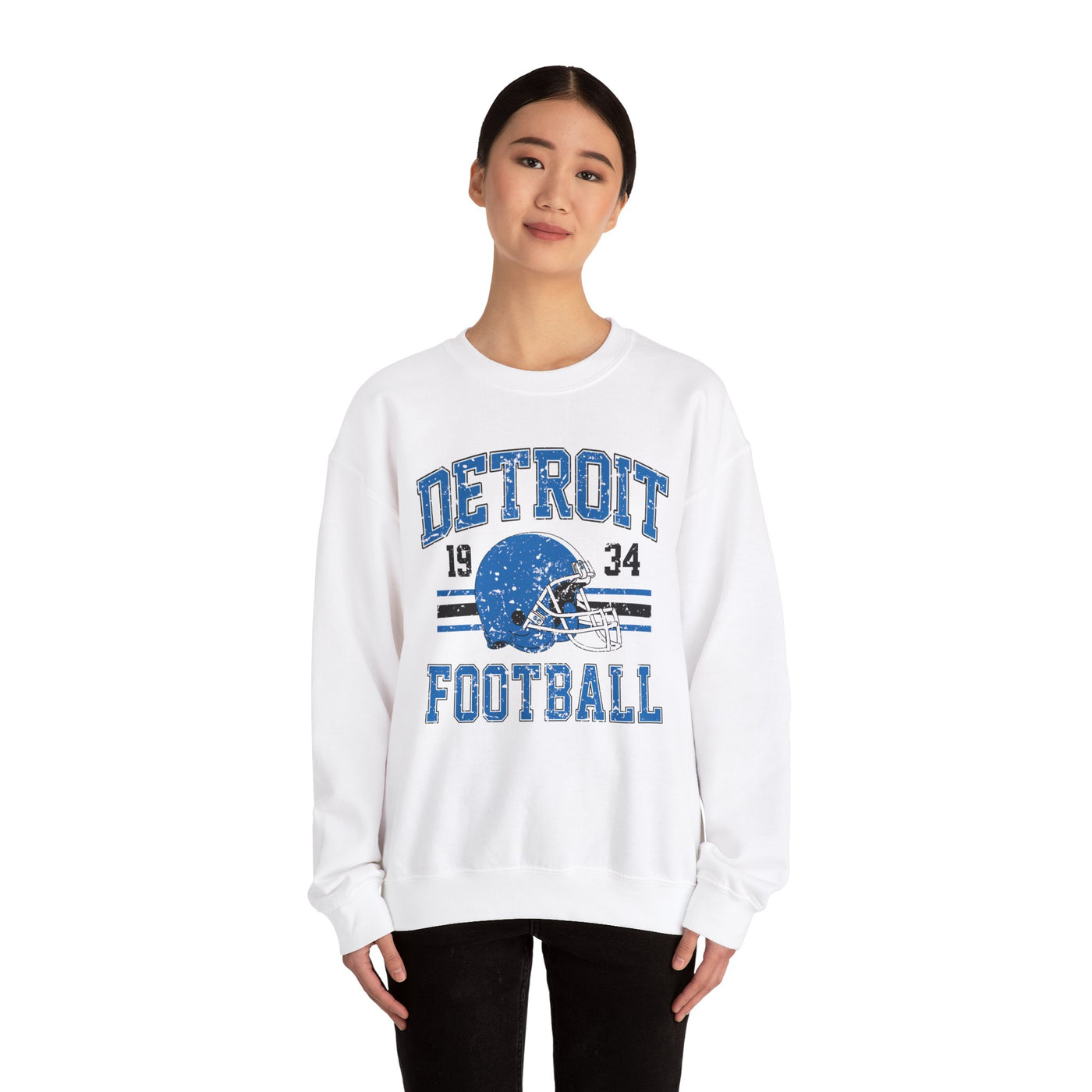 Detroit Football 1934 Distressed Sweatshirt (GILDAN)