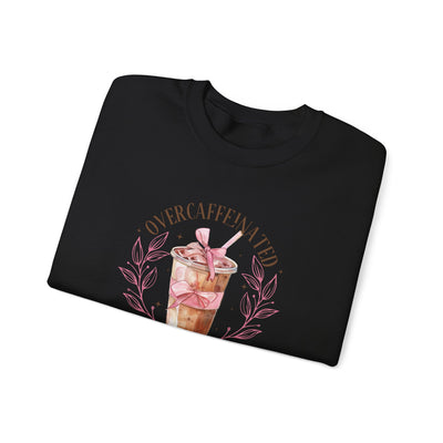 Overcaffeinated Girls Club Sweatshirt (GILDAN)