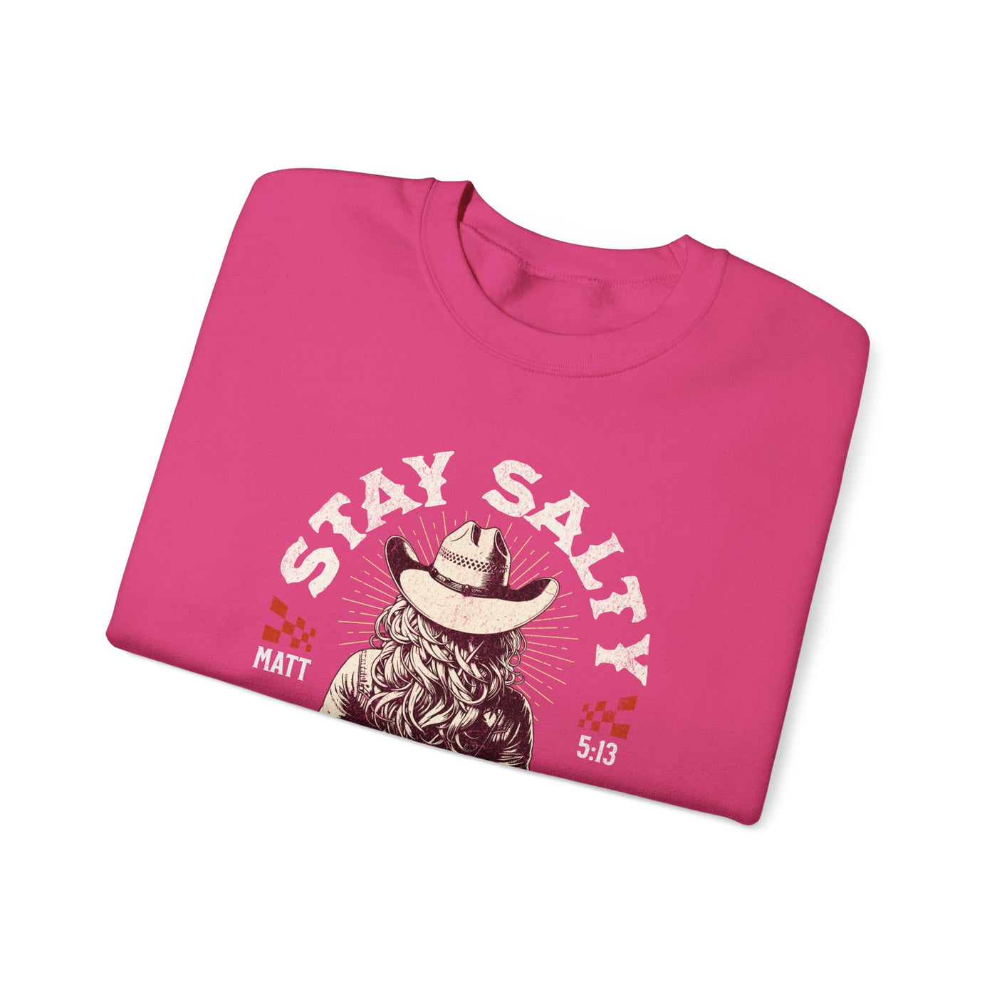 Stay Salty Cowgirl Sweatshirt (GILDAN)