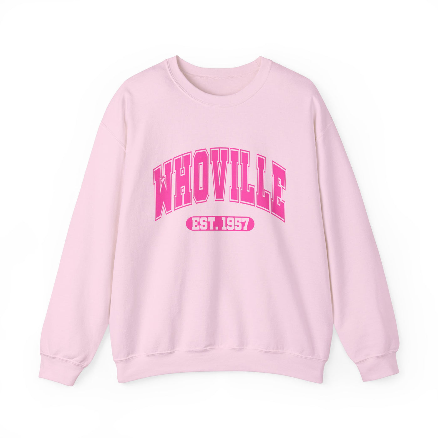 WHOVILLE UNIVERSITY 2 SIDED PRINT SWEATSHIRT (GILDAN)