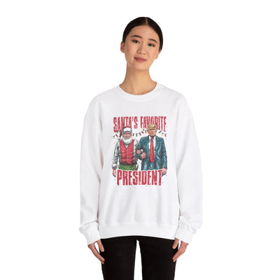 SANTA'S FAVOFRITE PRESIDENT SWEATSHIRT (GILDAN)