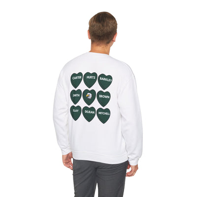 Philadelphia Eagles Heart Pride Sweatshirt (2-Sided Print) (GILDAN)