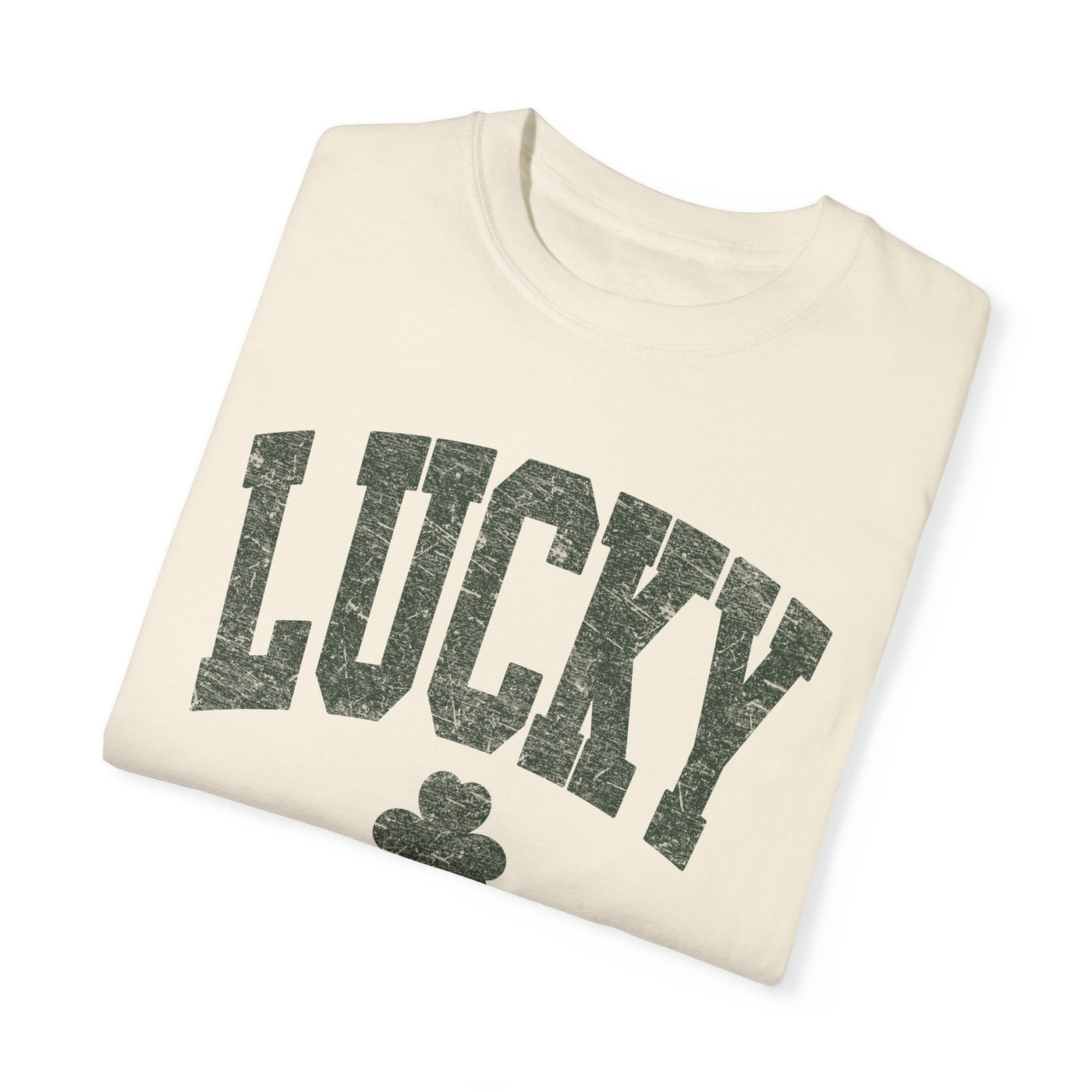 Lucky T-shirt - distressed (Comfort Colors)