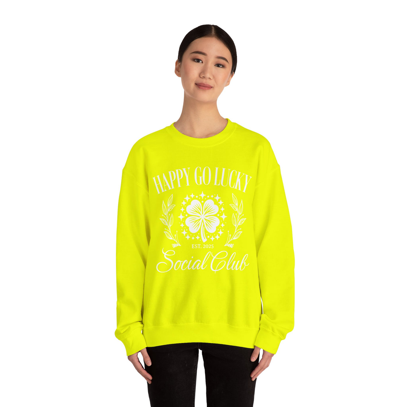 Happy Go Lucky Social Club Sweatshirt (GILDAN)