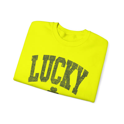 Lucky Sweatshirt - distressed  (GILDAN)