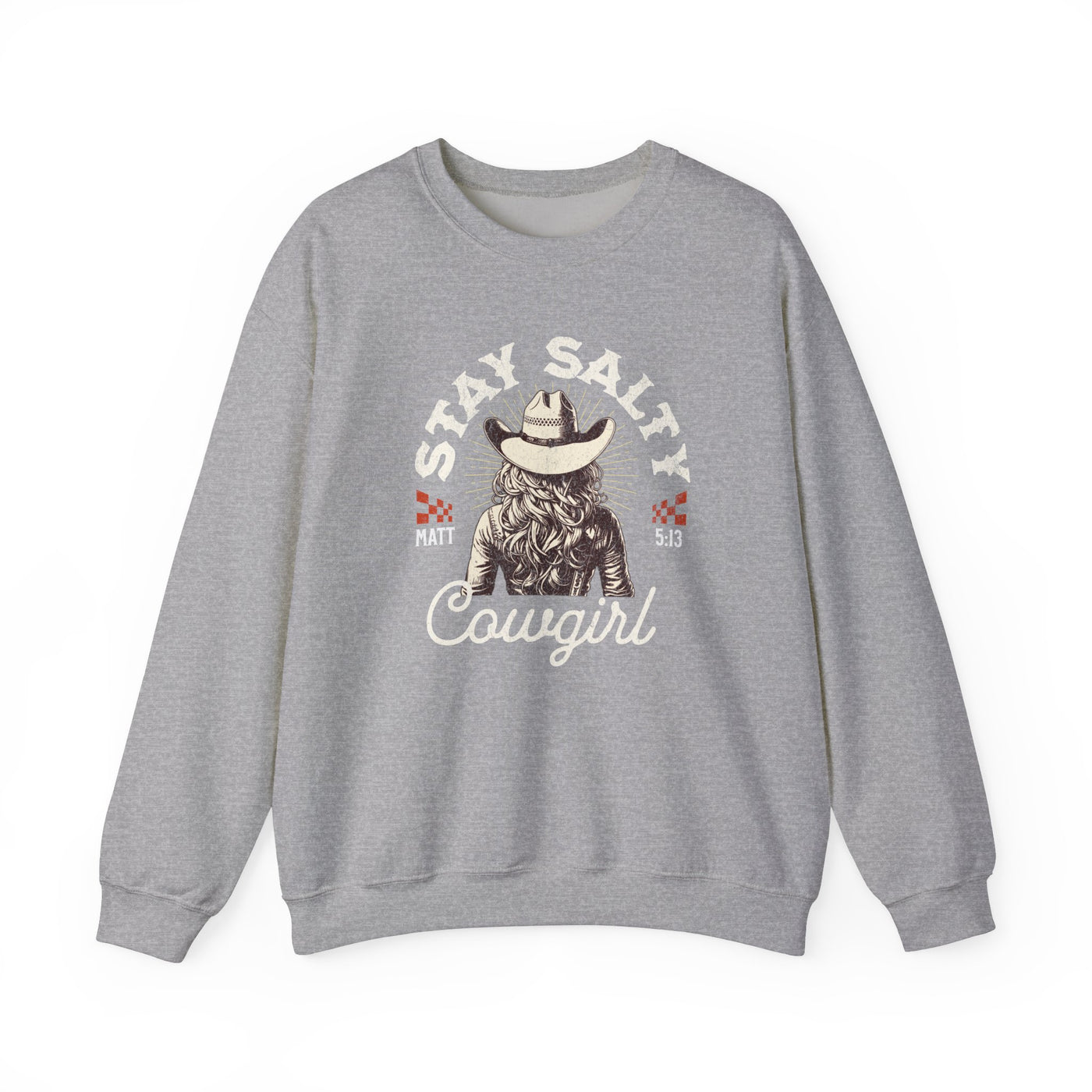 Stay Salty Cowgirl Sweatshirt (GILDAN)