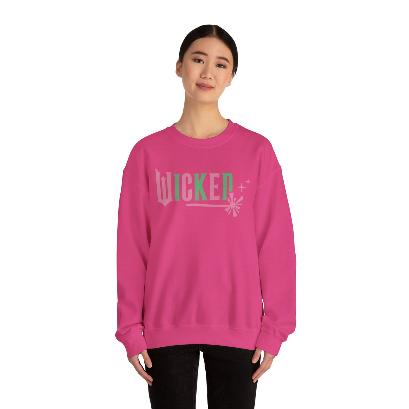 GLINDA 2 SIDED PRINT SWEATSHIRT (GILDAN)