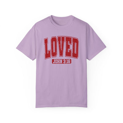 Loved John 3:16 Distressed Graphic T-shirt (Comfort Colors)